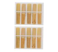 SHOWERORO 10piezas Reeds De Clarinetes Hechos Mano Accesorios De Instrumentos Musicales Flexibles y Tonales Para Interpretaciones Musicales
