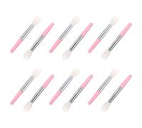 SHOWERORO 12 piezas Pinceles de Silicona para Labios Aplicador Labial y Bálsamo Colores Transparente y Rosa Reutilizable y Fácil de Limpiar para Maquillaje y Mascarilla Labial