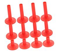 SHOWERORO 12 Piezas Platillos De Tambor Manga De Instrumento Musical Funda De Fieltro Para Platillos Mangas De Platillos Cortas Manga De Platillo Confiable Kit De Batería Rojo El Plastico
