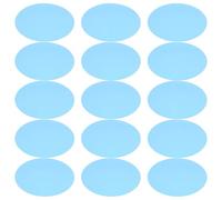 SHOWERORO 15 Láminas Autoadhesivas de Filtro Corrector Redondo para Lámparas Película Transparente PET Resistente Decoloración 10 CM Color Azul Océano para Iluminación Ambiental en