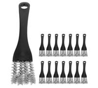 SHOWERORO 15 piezas de limpiador de jaulas para pájaros con mango largo - Cepillo de limpieza de doble cara 2 en 1, raspador, herramienta para eliminar excrementos, suministros para jaulas y perchas