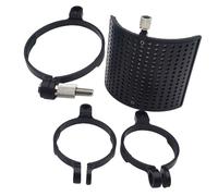 SHOWERORO 1juego Funda De Microfono U-shape Antiviento y Reductora De Ruido Para Ktv y Grabaciones Directo Accesorio Compatible La Mayoría De Micrófonos Estándar