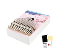 SHOWERORO 1juego Kalimba De Pulgar Tonos Para Principiantes Instrumento Musical Compacto y Ligero Piano De Pulgar Rosa Diseño De Flor De Cerezos Para Llevar y Aprender Música