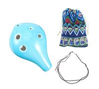 SHOWERORO 1juego Ocarina De Dolomita De c Instrumento Musical Portátil Para Principiantes Incluye Cordón y Bolsa De Protección Color Aleatorio