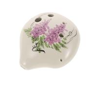 SHOWERORO 1piezas Ocarina De Cerámica Profesional De Huecos Fa Instrumento Musical Pequeño Para Principiantes y Avanzados Estilo Chino Sonido Para Aprendizaje Musical