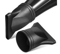 SHOWERORO 2 Piezas Boquilla Concentradora para Secador Pelo Unidades Accesorio Difusor Negro para Estilismo Preciso Diseño Ligero y Duradero Compatible con Secadores Diámetro para Rizos y