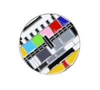 SHOWERORO 2 piezas Broches Creativos Retro de Canales de Televisión de Pins de Aleación de Zinc Accesorios Decorativos para Disfraces y Regalos Pequeños