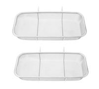 SHOWERORO 2 Piezas Cesta Coladora de Acero Inoxidable Colgante para Fregadero Resistente y Multifuncional para Drenar Verduras y Frutas Filtro para Residuos de Cocina