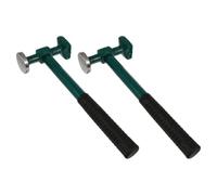 SHOWERORO 2 Piezas Martillo de Carrocería de Acero Mango Tubular, Martillo de Chapa Metálica para Reparación de Carrocerías de Vehículos, Restaura Abolladuras y Ofrece Agarre Estable,