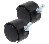 SHOWERORO 2 piezas Ruedas Giratorias para Muebles y Tendedero Ruedas de Repuesto Silenciosas Compatibles con Superficies Variadas Fáciles de Instalar para Hogar