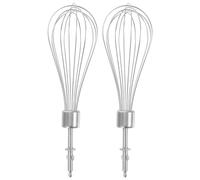 SHOWERORO 2 piezas Varillas Batidora de Acero Inoxidable para Batidor de Mano Cabezal Mezclador Práctico para Huevos Crema y Repostería Cocina Doméstica y Profesional Reutilizable