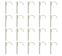 SHOWERORO 20 Clavos Sujetadores de Agua de Acero Resistente 0,52 Pulgadas Gancho para Fijar Tuberías Jardín y Cables Eléctricos, Kit 20 Piezas para Instalación sin Perforar en Fontanería