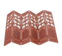 SHOWERORO 20 de Escritorio para Casa de Muñecas, Pantalla Decorativa de Madera Lacada Estilo Chino, Mampara de Casa en Miniatura para Separación de Ambientes y Decoración Feng Shui