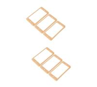 SHOWERORO 20 Piezas Accesorio De Guitarra Anillos De Recogida Anillo De Montaje Marco De Pastillas De Guitarra Eléctrica Anillo De Pastilla Para Guitarra Cuadro De Recogida Golden