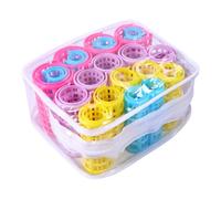 SHOWERORO 20 Rulos de Plástico Cabello Dientes Pack de 20 Piezas en Colores Aleatorios Rizadores de Pelo sin Calor Ideales para Peinados y Uso en Salones de Belleza Color Color Aleatorio