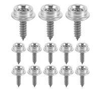 SHOWERORO 24 Broches a Presión para Lona de Barco de Acero Inoxidable 15 Mm Tornillos Autorroscantes Kit de Sujetadores Marinos 24 Piezas para Reparación y Mantenimiento de Toldos