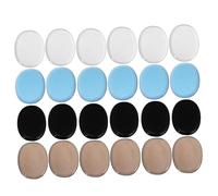 SHOWERORO 24piezas Almohadillas De Silicona Autoadhesivas Para Silenciar Tambores Reducción De Resonancia Tambores y Platillos Transparente Café Azul Negro