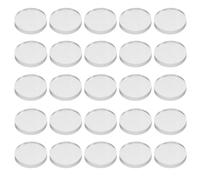 SHOWERORO 25 Almohadillas Antideslizantes de Vidrio Transparente para Mesa, 20 mm, espaciadores de Goma no Adhesivos, estabilizadores de Mesa para el hogar, la Oficina, el Escritorio, la decoración