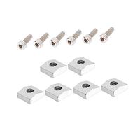 SHOWERORO 2juegos Pernos y Tuercas De Bloqueo Para Guitarra Eléctrica Kit Hierro y Aleación De Zinc Accesorios Resistentes Para Reemplazo y Montaje De Instrumentos Musicales