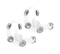 SHOWERORO 2piezas Anillos De Platillo De Tambor Accesorios Para Percusión Campanas De Tambor Para Sonido Dinámico y Limpio