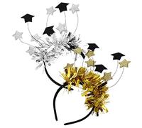 SHOWERORO 2piezas Diademas De Graduación Detalles De Graduación Tocados Para Fiestas Artículos De Fiesta Para Mujeres