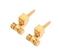 SHOWERORO 2piezas Soporte De Cuerdas De Rodillo Metálico Para Guitarra Eléctrica Retenedores De Cuerda Duraderos Dorado