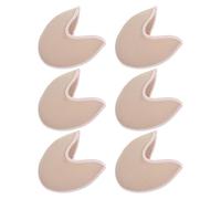 SHOWERORO 3 Pares Almohadillas para Dedos de Ballet Suaves Antideslizantes Tono Piel de Protectores de Punta para Mujeres Protección Textil para Pies Sensibles Entrenamientos y
