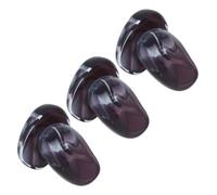 SHOWERORO 3 pares Tapones de Silicona para Oídos Impermeables Protección contra Tintes y Calor para Peluquería Negro Púrpura Cubre Orejas para Teñir y Rizar Cabello Uso Profesional y