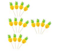 SHOWERORO 30 piezas Decoraciones de Pastel Hawaiano con Insertos para Fiestas Adornos para Tartas y Muffins para Cumpleaños y Celebraciones Accesorios Elegantes para Momentos