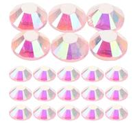 SHOWERORO 3000 piezas de diamantes de imitación redondos planos de resina - Adornos de uñas de 5 mm para manicura, manualidades y decoración de uñas.