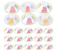 SHOWERORO 3000 piezas de diamantes de imitación redondos planos de resina - Adornos de uñas de 5 mm para manicura, manualidades y decoración de uñas.