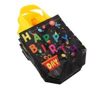 SHOWERORO 30piezas Obsequio para Cumpleaños Bolsas de Golosinas No Tejidas con Asas para Dulces Recuerdos de Fiesta Infantil