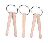 SHOWERORO 3piezas Llavero Colgante Forma De Baquetas Para Decoración De Mochilas y Llaves Accesorios Creativos y Prácticos Para Amantes Música