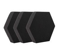 SHOWERORO 3piezas Paneles Acústicos Hexagonales De Alta Densidad Aislantes De Sonido y Eco Perfectos Para Estudios Oficinas y Home Theaters