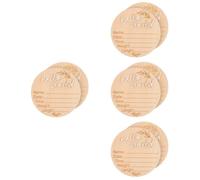 SHOWERORO 4 Juegos De Letreros De Llegada De Bebé Letreros Personalizados De Madera Para Anunciar El Nacimiento De Un Recién Nacido 2 Unidades X 4