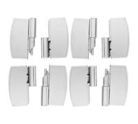 SHOWERORO 4 Piezas Bisagras de Cierre Automático Mantenimiento Fácil y Resistencia Corrosión para Mamparas en Acero Inoxidable para Baños Comerciales