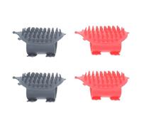 SHOWERORO 4 Piezas Cepillo para Gatos Ajustable para Patas de Mesa y Esquinas, Rascador Antideslizante Gris y Rosa para Aseo y Masaje, Accesorio Práctico para Muebles y Entretenimiento