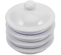 SHOWERORO 4 Tapas Aplicables de Esmalte para Teteras y Tazas, Redondas y Resistentes, para Cocinas y Restaurantes, Evitan Derrames y Mantienen el Té Caliente