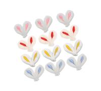 SHOWERORO 40 Pcs Mini Orejas De Conejito Orejas De Cabeza De Conejo Artesanías De Bricolaje Para Clips De Cabello Corbatas Para Cabello Álbumes De Recursos De Recursos Bricolaje Suministros