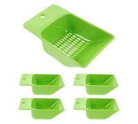 SHOWERORO 5 Herramientas para Limpiar Grava de Acuario: Pala de Arena de plástico para el Mantenimiento de peceras, Pala de sustrato, Accesorio para acuarios, tamiz de Arena para Piscinas.