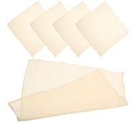 SHOWERORO 5 Piezas Gasa para Tofu de Algodón 40x40 Cm, Tela Muselina Reutilizable Dobladillo, Paño de Queso para Colar Yogur, Kombucha, Leche de Almendras y Cocina Doméstica