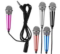 SHOWERORO 5piezas Micrófono Portátil Pequeño para Móvil Micrófono De Canto Inalámbrico Sem Compatible Varios Dispositivos Diseño Elegante Fácil De Usar Grabación