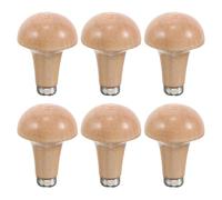 SHOWERORO 6 limas de madera con mango: destornillador con mango de madera, taladro manual, lima para carpintería, limado de metal, proyectos de bricolaje y manualidades.