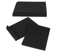 SHOWERORO 6 Piezas Altavoz Externo Altavoz De Escritorio Almohadillas Para Orejas De Plataforma De Altavoz Almohadillas Para Altavoces Cojín De Aislamiento Del Altavoz Black Espuma