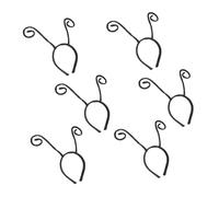 SHOWERORO 6 Piezas de Diadema Tentáculos de Hormiga en Tejido Negro, Accesorios Cabello Ideales para Fiestas y Halloween