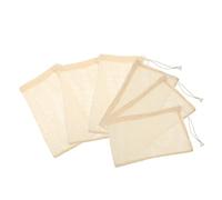 SHOWERORO 6piezas Bolsas De Malla Reutilizables De Algodón para Frutas y Verduras De Medidas para Almacenamiento Ecológico y Uso El Hogar