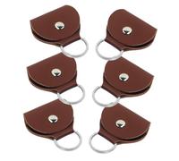 SHOWERORO 6piezas Funda De PU para Púas De Guitarra Bolsa Portátil De Estuche De Almacenamiento y Protección para Púas De Guitarra para y