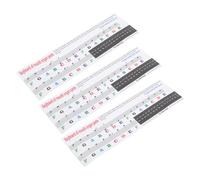 SHOWERORO 6piezas Pegatinas De Melodica Para Niño Niña Etiquetas De Escala Musical Para Práctica Adhesivos Reutilizables Para Teclas Accesorio Educativo Para Principiantes