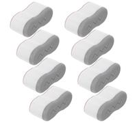 SHOWERORO 8 Piezas 8 Piezas de Parachoques Adhesivos para Tapas de Inodoro, Cojines Amortiguadores Curvos Estándar, Protectores Transparentes para Asiento, Compatibles con Bidé, Accesorios