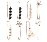 SHOWERORO 8 piezas Broches Ajustables para Cintura Mujer Imperdibles Antideslizantes para Modificar y Ajustar Faldas y Vestidos Diseño Decorativo y Funcional para Evitar Exposición